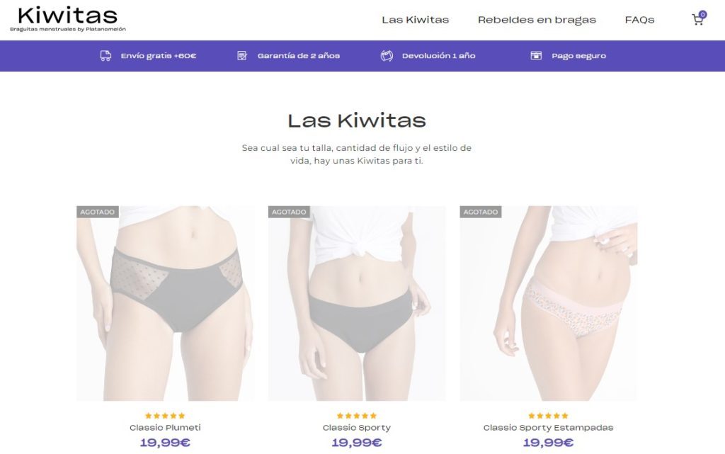 pagina web kiwitas todas las bragas agotadas